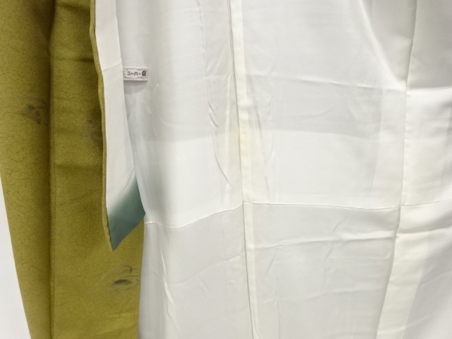  未使用品　抽象木の葉模様　小紋着物